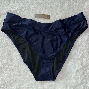 J. Crew Navy Blue Bikini Bottoms Size 2X NWT